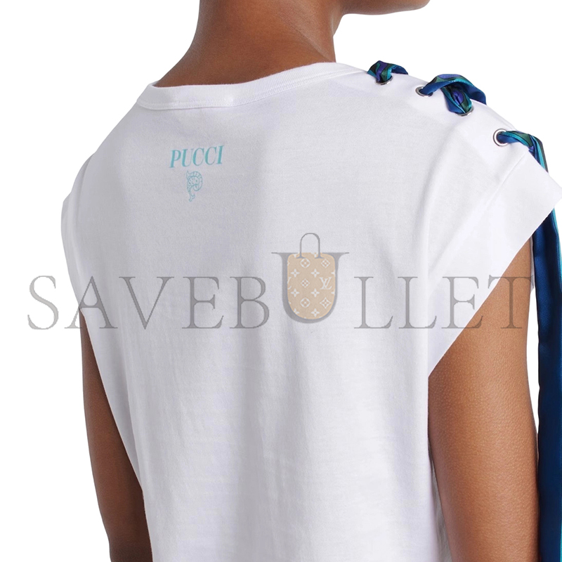 PUCCI TOP WITH PRINTED DETAIL 5HTP405H983100